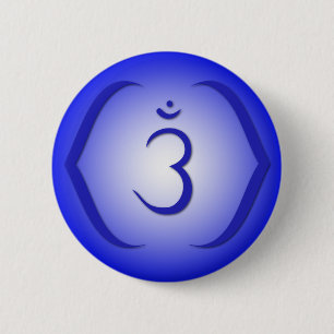 Intuition Chakra - Ajna 6 Cm Round Badge