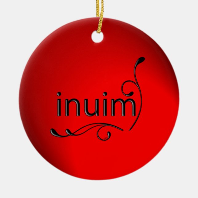 inuim ceramic ornament (Front)