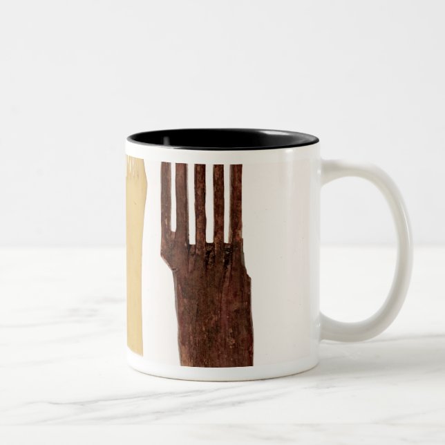 Inuit combs, from Northwest American coast Two-Tone Coffee Mug (Right)