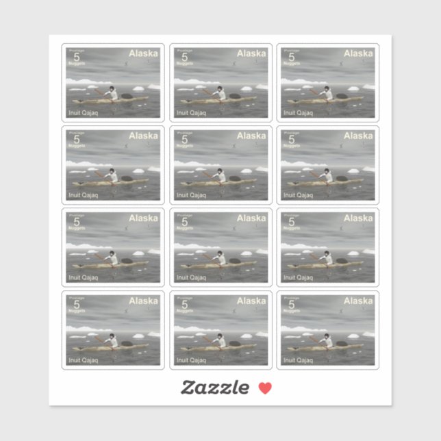 Inuit Kayak - Alaska Postage (Sheet)
