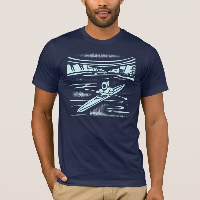 Inuit kayak graphic design T-Shirt (Front)