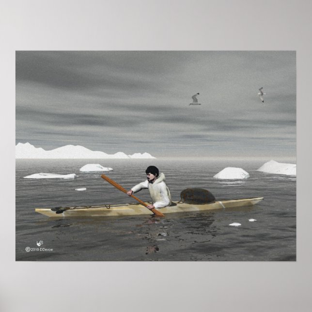 Inuit Kayak Poster (Front)