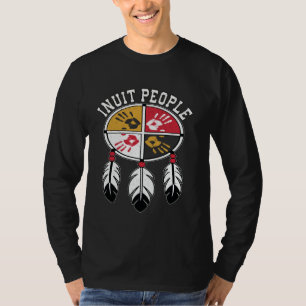 Inuit people Native Indigenous Medicine Wheel T-Shirt