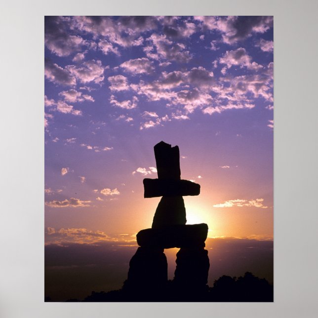 Inukshuk Northwest Territories, Canada Poster (Front)