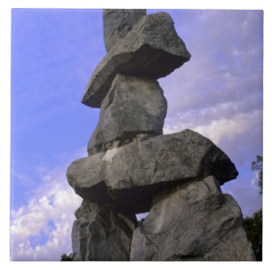 Inukshuk, Northwest Territories, Canada Tile