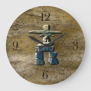 Inukshuk & Rock Texture Clock