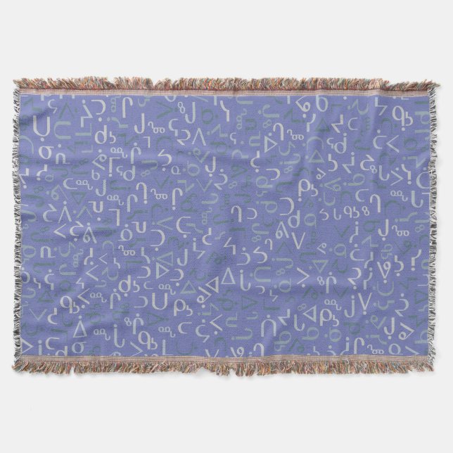 Inuktitut Throw Blanket (Front)