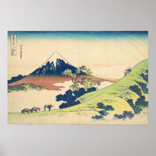 Inume Pass in Kai Hokusai Ukiyo-e Japanese Art Poster