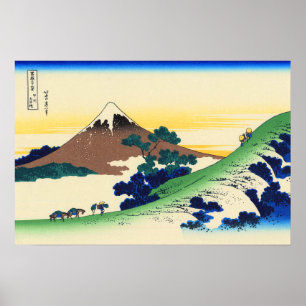 Inume Pass in Kai Province Katsushika Hokusai Poster