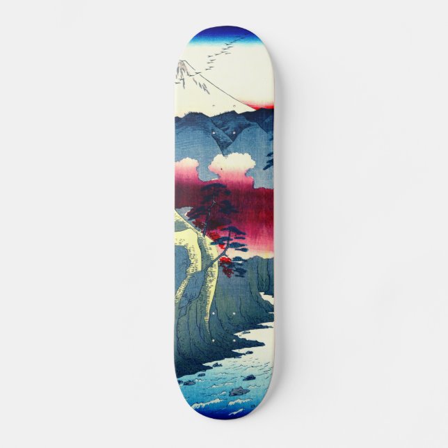 Inume Pass Kai Province Japan 1858 Skateboard (Front)