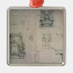 Inv. 1859 6-25-545. R. Designs for tombs Metal Ornament