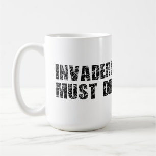 Invaders must die coffee mug