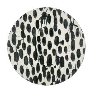 Invariable I   Black Watercolor Cutting Board