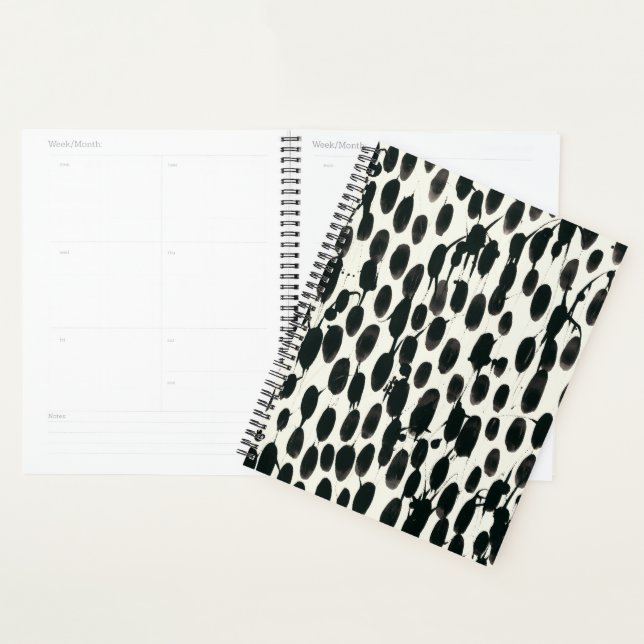 Invariable I | Black Watercolor Planner (Display)
