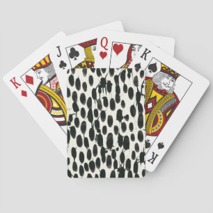 Invariable I   Black Watercolor Playing Cards
