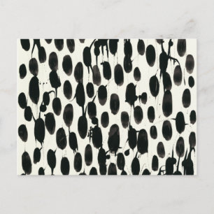 Invariable I   Black Watercolor Postcard