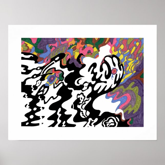 "Invasion" Abstract Art Poster (Front)