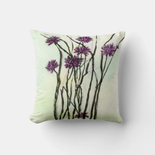 Invasive Knapweed Throw Pillow