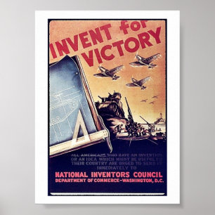 Invent For Victory Poster