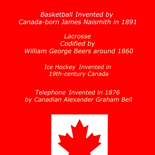 Invented by Canadians T-shirt (Creator Uploaded)