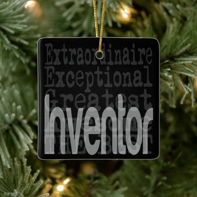 Inventor Extraordinaire Ceramic Ornament (Tree)