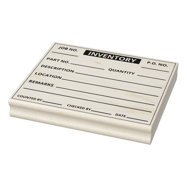 INVENTORY QUANTITY STOCK TAKING TAG RUBBER STAMP (Stamp)