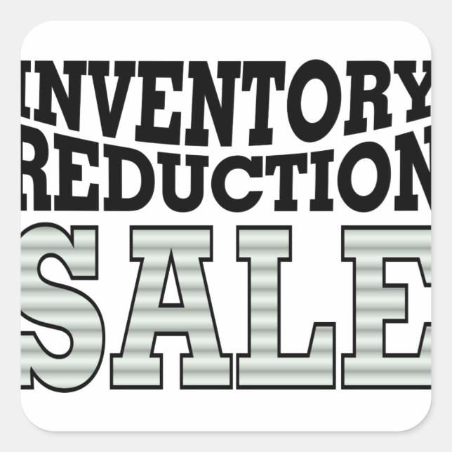 Inventory Reduction Sale Square Sticker (Front)