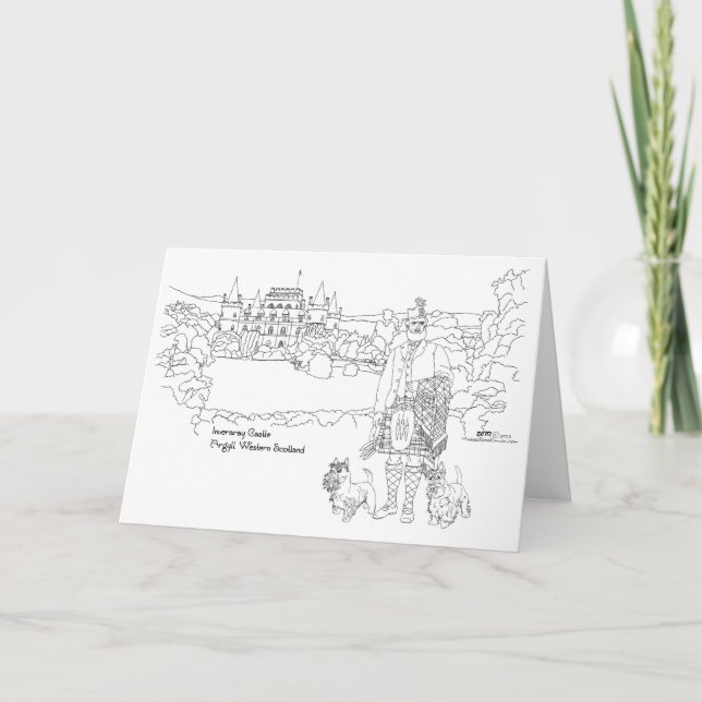 Inveraray Castle Scotland Card (Front)