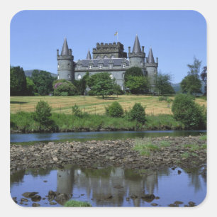 Inverary Castle, Strathclyde, Scotland Square Sticker
