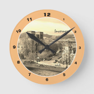 Inverness & Cathedral, Scottish Highlands Capital Round Clock