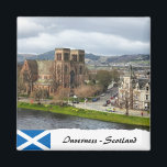 Inverness Magnet, Scottish Highlands, Scotland Magnet<br><div class="desc">Inverness Fridge Magnet featuring unforgettable view on Inverness Cathedral. From the capital of Scottish Highlands,  coastal town where you can spot a dolphins in summer and entry gateway to Caingorms or Sky island / Scotland best off trail. Original Photography/Art/Design by work4dream.</div>