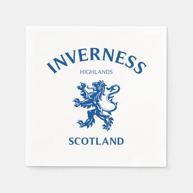 INVERNESS Scotland Napkin (Front)
