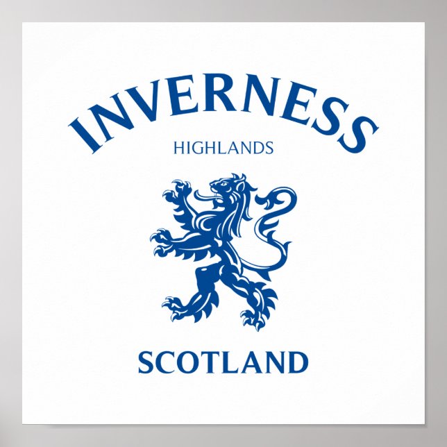 INVERNESS Scotland Poster (Front)