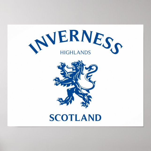 INVERNESS Scotland Poster (Front)