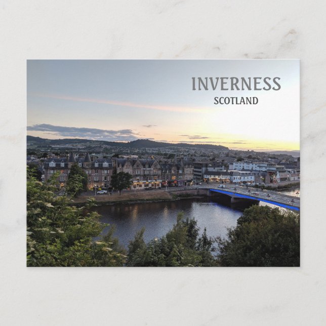 Inverness, Scotland, UK City view Postcard (Front)