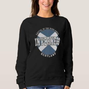 Inverness Scotland Vintage Scottish flag Sweatshirt