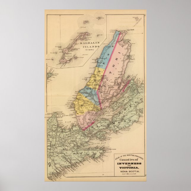 Inverness, Victoria counties, NS Poster (Front)