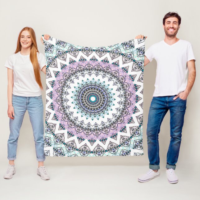 Invert Balance Mandala 2 Fleece Blanket (In Situ)