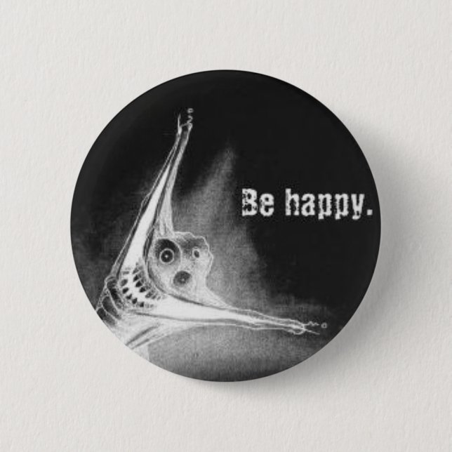 Invert Grinsen 6 Cm Round Badge (Front)