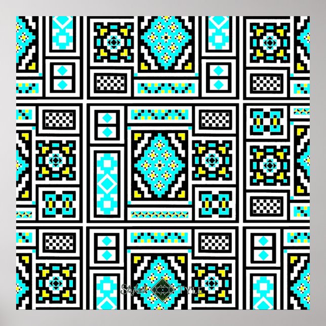 Invert Mirrored Mosaic Poster (Front)