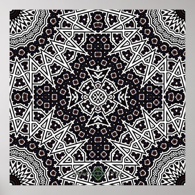 Invert Mosaic Cross Poster (Front)