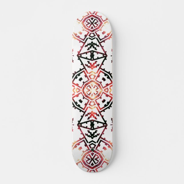 Invert Mosaic Soundwave Cross Skateboard (Front)