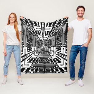 Invert Reflect Cube Fleece Blanket