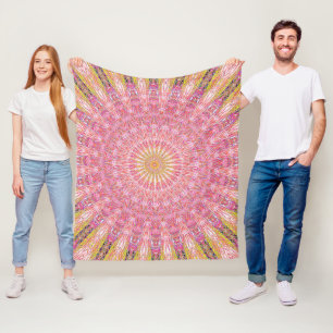 Invert Water Mandala Fleece Blanket