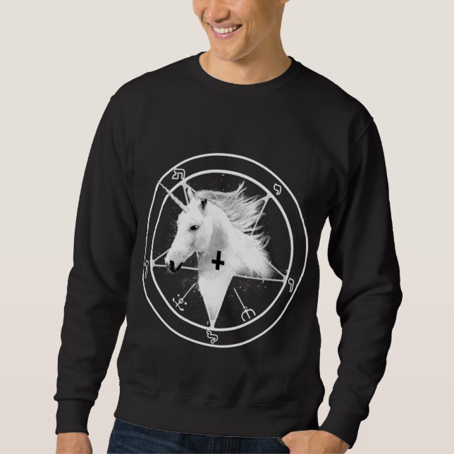 Inverted Cross Unicorn Sweatshirt (Front)