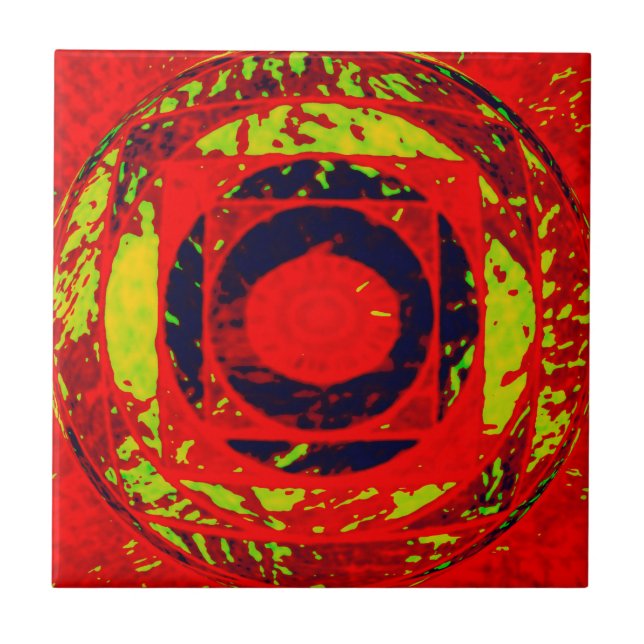 Inverted Eye by Mark Pettinelli Tile (Front)