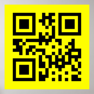 Inverted ☻ Happy Face -- QR Code Poster