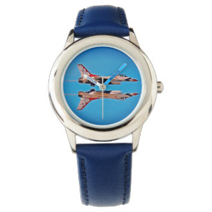 Inverted Jet Aeroplanes F16 US Air Force Kids Watc Watch