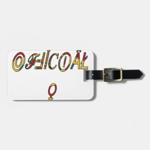 Inverted "OFFICIAL" Female Symbol Art Print Luggage Tag