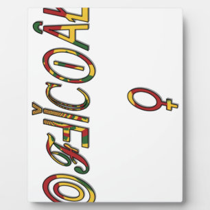 Inverted "OFFICIAL" Female Symbol Art Print Plaque